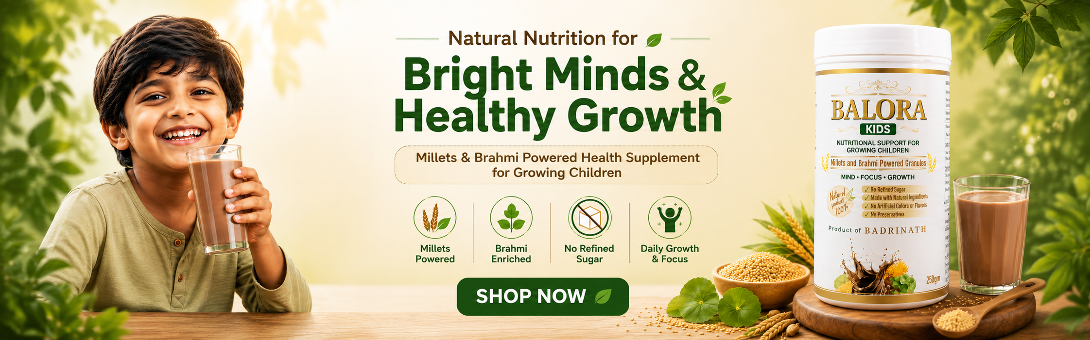 Bright minds & healthy growth — Balora Kids nutrition